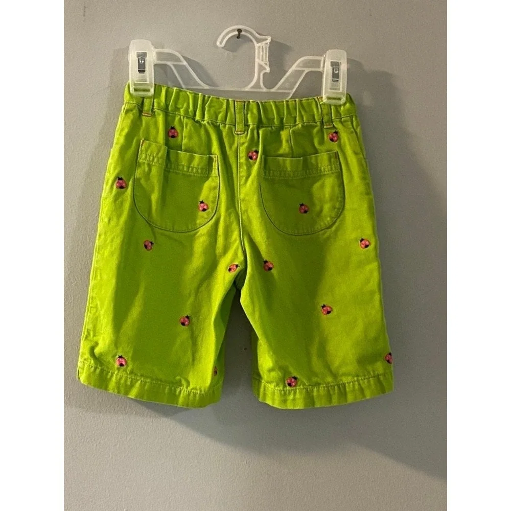 Gymboree Cute Ladybug Green Shorts Sz 6